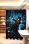 Matrix Cat Patterned Bathroom Curtain, Shower Curtain, Bathtub Curtain 175X200Cm - 3