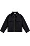 1050 Women's Double Pocket Zippered Short Cashmere Jacket Black - 2