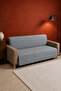 Self-Embossed Geometric Pattern Chenille Sofa Cover 170X225 cm Multi-Purpose Sofa and Bed Cover - 2