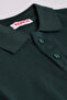 Cotton Long Sleeve Basic Plain Polo Collar School T-Shirt - 26Y 3676