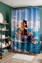 Catanic Patterned Bathroom Curtain, Shower Curtain, Bathtub Curtain 175X200Cm - 4