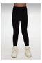 Girl's Seasonal Long Tights - Black - 2