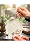 Felicity 6-Person Porcelain Cup Set White - 2
