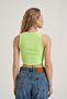 Label Detailed Halter Neck Tank Top - 5