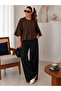 Women's Buttoned Textured Knitwear Poncho Cardigan 26714 - 4