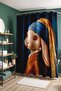 Pearl Rabbit Patterned Bathroom Curtain, Shower Curtain, Bathtub Curtain 175X200Cm - 4