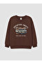 Printed Boys' Thick Sweatshirt - 5