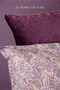 Double Lona Mürdüm Velvet Blanket Pieces Duvet Cover Set - 2