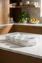 Jovi 7 Piece Porcelain Breakfast Set with Glass Lid and Tray