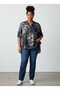 100% Cotton Patterned Blouse (Fits Sizes 40-46.)