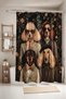 Modern Dog Family Patterned Bathroom Curtain, Shower Curtain, Bathtub Curtain 175X200Cm