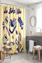 Yellow La Dolce Vita Patterned Bathroom Curtain, Shower Curtain, Bathtub Curtain 175X200Cm - 5