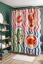Colorful Seafood Patterned Bathroom Curtain, Shower Curtain, Bathtub Curtain 175X200Cm - 4