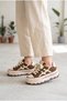Women's Suede Thick Platform Sole Sneaker Lace-Up Comfortable Casual Sports Shoes High-Sole Walking Shoes