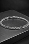 Double Sided Gourmet Chain Herringbone Design Stainless Steel Bracelet