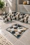 Glass Drain Cover |   Ribbed Glass |   Natura |   4-Piece Set |   15cm X 15cm - 5