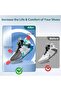 Set of 5 Adjustable Shoe Tree Stretcher for Men, Durable Boot Shaper Support, Plastic Shoe H - 3