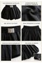 Girl's Black Elastic Waist Design Balloon Skirt-71012-Y - 2