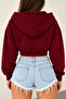 Pack of 2 Black and Burgundy Crop Zippered Cardigans - 4