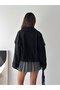 Short Pleated Detailed Epaulet Trench Jacket - 7