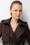 Apoletli Belted Cotton Trench Coat - 4