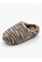 Patterned Plush Women's Winter Home Guest Slippers