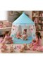 Kids Play Tent for Indoor and Outdoor Play, Spacious Foldable Playhouse with Breathable Mesh Windows, Lightweight Portable Princess Tent, 125 × 125 × 90 cm - 5