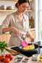 🟣   Large Size Silicone Spatula 28X7 cm |   Heat Resistant Kitchen Spatula |   Pink - 4
