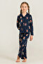Mother & Daughter Pajama Set, (Sold Separately), 100% Cotton, with Pockets, Shirt Collar, Winter Bear Print - 5
