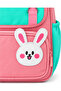 Kindergarten Backpack with Rabbit Figure and Water Bottle Pocket 33X26X9 cm Blue-505 - 6