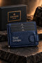 711 Genuine Leather Men's Magnetic Card Holder/Wallet with Hinged Money Compartment - 3