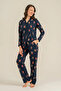 Mother & Daughter Pajama Set, (Sold Separately), 100% Cotton, with Pockets, Shirt Collar, Winter Bear Print - 6