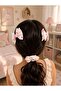 3-Piece Bow Set for Girls - Cherry Pattern - Strawberry Pattern - Mushroom Pattern - Flower Pattern - Ribbon Pattern - Apple Pattern - Bow Hair Clip - Elastic Bow - Stylish Hair Accessory 🎀 🍒 🍓 🍄 🌸 🎀 🍎 - 2