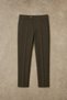 Leon - Khaki - Italian Cut Viscose - Classic Men's Trousers - 4