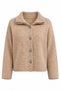 Melange Metal Buttoned Polo Collar Knitwear Cardigan Aw26Hi0031 - 4