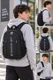 Black Backpack for Men and Women, School and Daily Use, Multi-Compartment, 44X33X14 cm