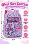 Kuromi Girl's Primary School Bag Pink Lilac 3-Compartment Colorful School Backpack 42 X 27 X 15 cm - 6