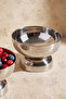 İnci 4-Piece Stainless Steel Presentation Bowl Tableware Presentation Snack Bowl Breakfast Bowl with Stand 9cm - 2