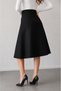 Women's Brioche Knit High Waist Flared Skirt - 3