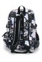 School Backpack Nice Black Stoned Glitter 3 Compartments Orthopedic 45X30X15Cm - 5