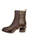 1853213K Genuine Leather Heeled Classic Women's Boots - 6