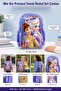 Girl's Primary School Backpack Purple Snow Princess Themed Lightweight Durable Textile 37X26X15 cm - 2