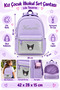Kuromi Girl's Primary School Bag Lilac School Backpack with Zippered Front Pocket 42 X 28 X 15 cm - 5