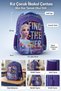 Girl's Primary School Bag Purple Snow Themed Lightweight Durable Textile 37 X 26 X 15 cm - 2