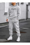 Unisex Cotton Milano Italy Printed Oversize Hooded Top and Bottom Tracksuit Set