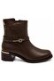 2352411K Genuine Leather Heeled Classic Women's Boots - 2