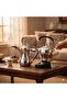 Electric Arabic Coffee & Tea Maker Set (DX2066) – 1L Dallah & 1.2L Tea Pot – 800W 304 Stainless Steel Automatic Brewer with Keep Warm Function, UK Plug, Silver – Includes Spoon & Strainer - 2