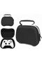 AYMNOOR Universal Controller Carrying Case Compatible with PS5 DualSense & Xbox Series X/S – Hard Shell Protective Storage Bag, Shockproof Nylon Organizer Pouch with Internal Mesh Pocket for Cables