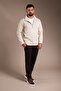Men's Beige Terry Knitted Cardigan - 3