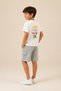 Boy's Printed T-Shirt Shorts